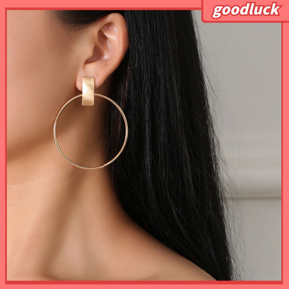 Bông tai nữ thiết kế hình học đơn giản cá tính