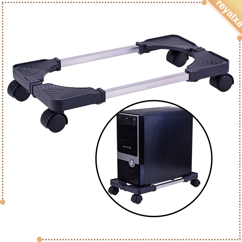 Giá Đỡ CPU Di Động Tùy Chỉnh Kèm Bánh Xe Lăn + Giá Đỡ PC / Thảm Chơi Game / Sàn Nhà / Văn Phòng