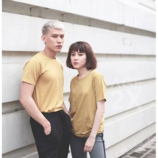Áo thun unisex màu vàng mù tạt AGE2X