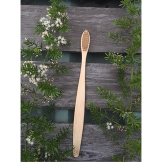 Bàn chải tre khắc miễn phí kèm túi