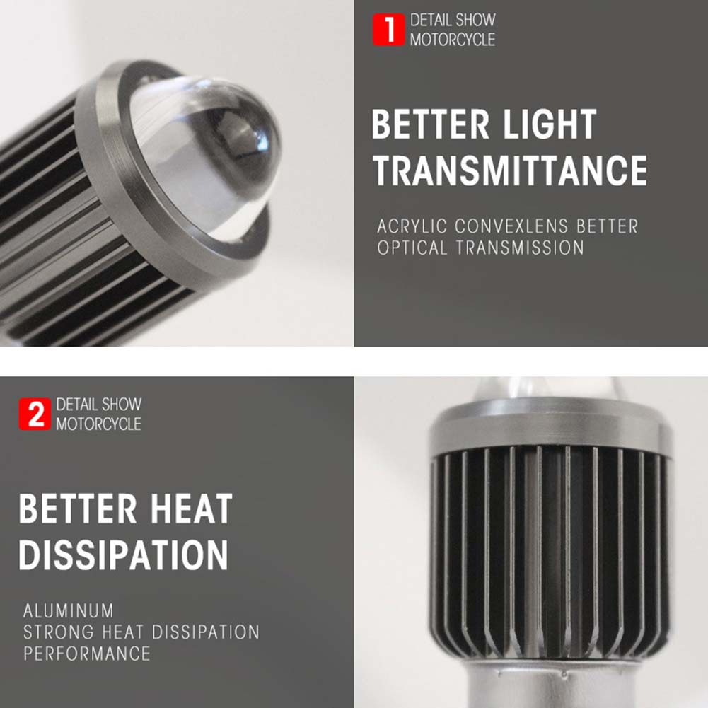 Đèn Pha Bóng LED BA20D H4 3000K 6000K Cho Xe Mô Tô