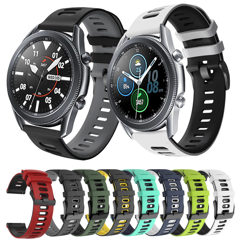 Dây Đeo Silicon Cho Đồng Hồ Samsung Galaxy Watch 3 45mm 41mm / Galaxy 42mm 46mm / Active 2 40 44mm / Gear S2 S3