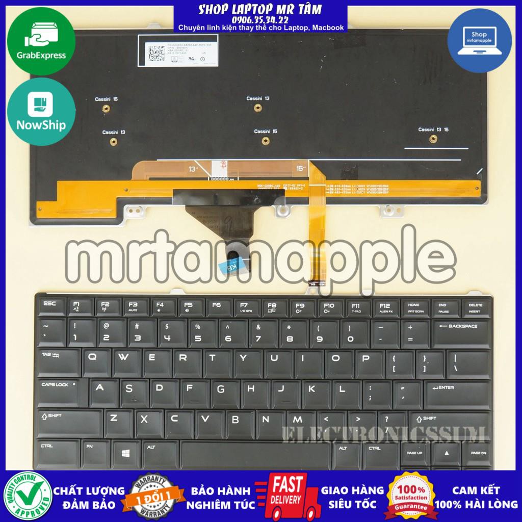 (KEYBOARD) BÀN PHÍM LAPTOP DELL ALIENWARE 15 R3 dùng cho Alienware 15 R3, 15 R4, 0HH53H HH53H