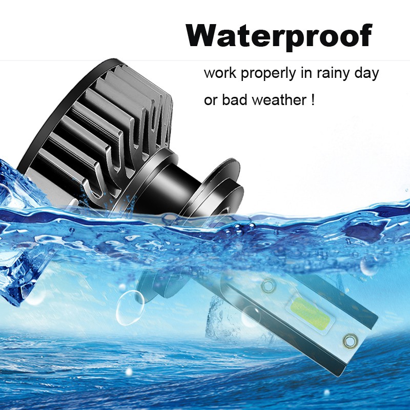 Bộ 2 Bóng Đèn Pha Led F2 H4 H7 H8 H11 H1 Hb3 Hb4 9006 9005 8000lm Tiện Dụng