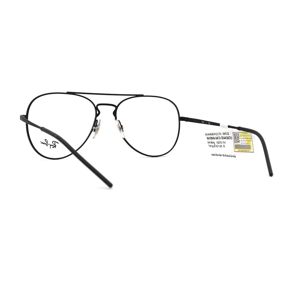 RB6413-Gọng kính nam nữ Rayban chính hãng (56-17-140), thiết kế dễ đeo bảo vệ mắt