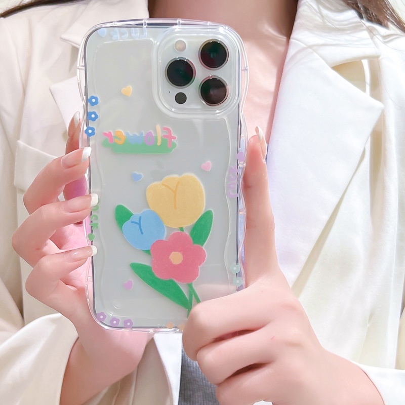 Ốp Điện Thoại Nhựa Acrylic Phối Ren Kiểu Nhật Hàn Dễ Thương Cho Iphone 13 11 12Promax xs 8