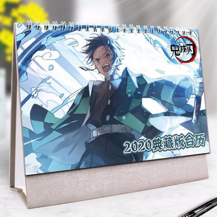 Lịch để bàn IN HÌNH NARUTO anime chibi CHỮ NHẬT NGANG xinh xắn mẫu ngẫu nhiên