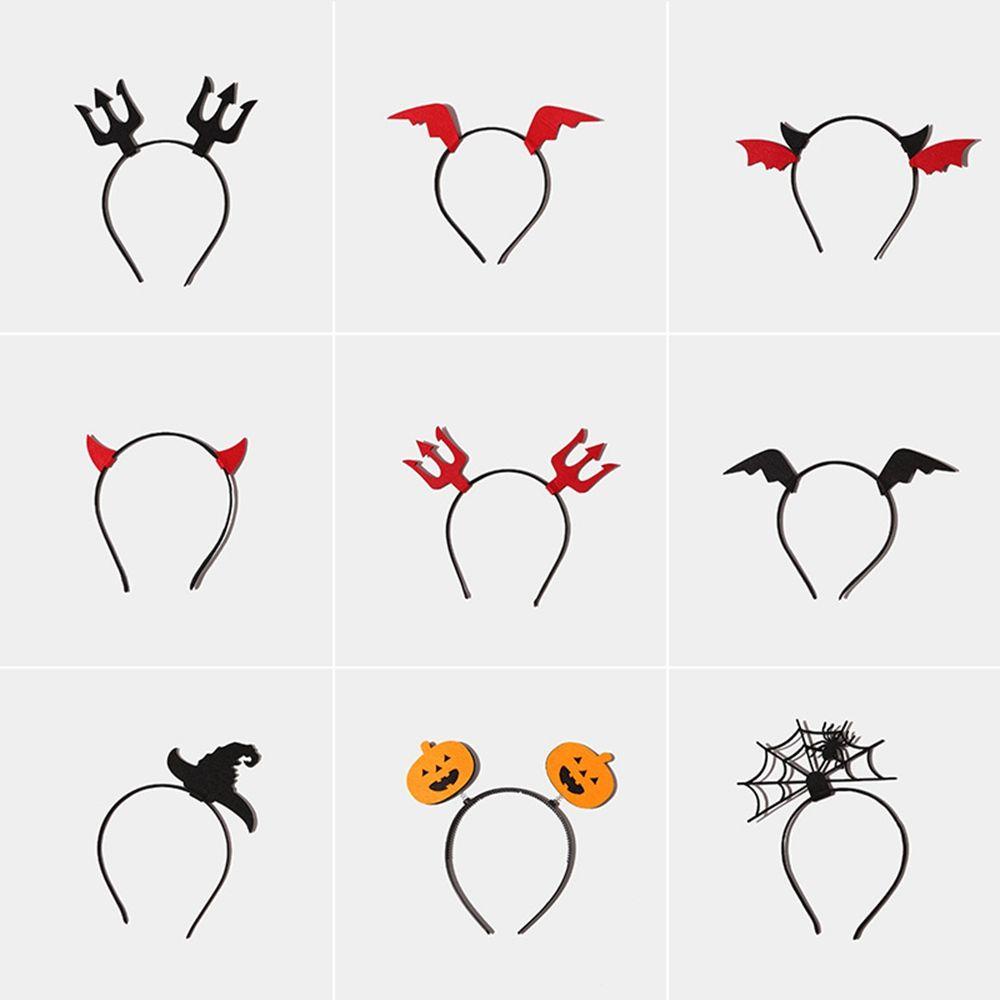 Băng Đô Cài Tóc Hình Cánh Dơi Chống Trượt Phong Cách Halloween Dễ Thương