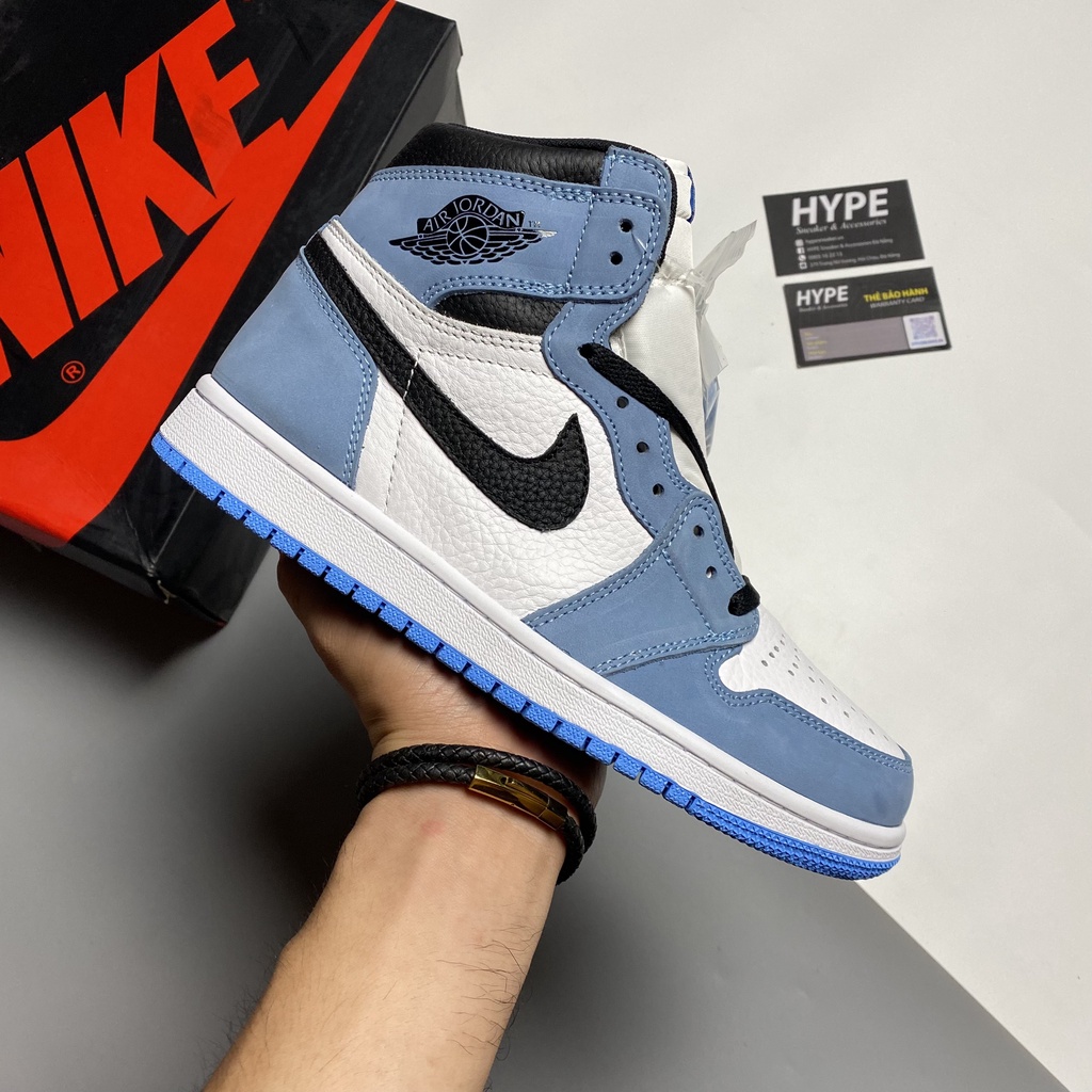Giày Jordan 1 High Retro University Blue  - Hype Sneaker | Phiên bản High Quality