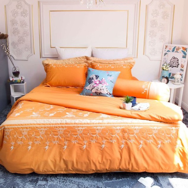 Bộ Ga Bọc Chần Gòn Cotton Solid Edena 367