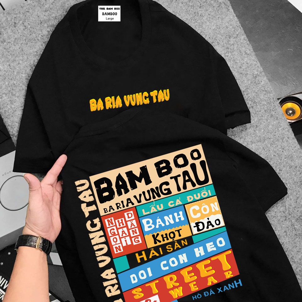 Áo Thun VŨNG TÀU Bam Boo Áo Thun BÀ RỊA VŨNG TÀU Unisex Form Rộng | BigBuy360 - bigbuy360.vn