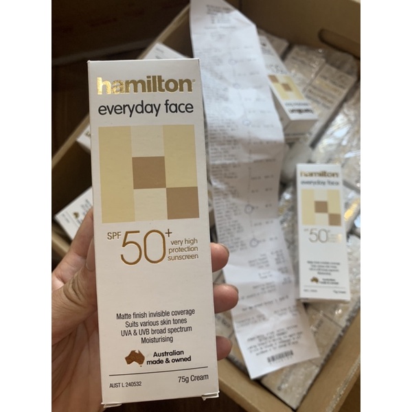 KEM CHỐNG NẮNG HAMILTON Everyday Face SPF 50+ Nội địa Úc 75g