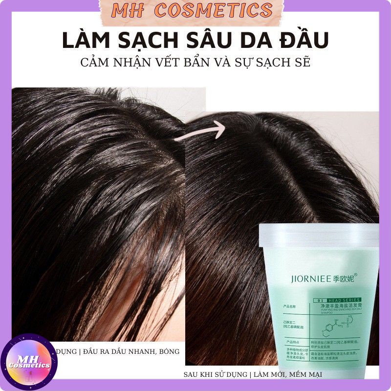 Tẩy da chết da đầu JIORNIEE kiểm soát dầu nhờn giảm bết tóc làm sạch chăm sóc tóc tại nhà