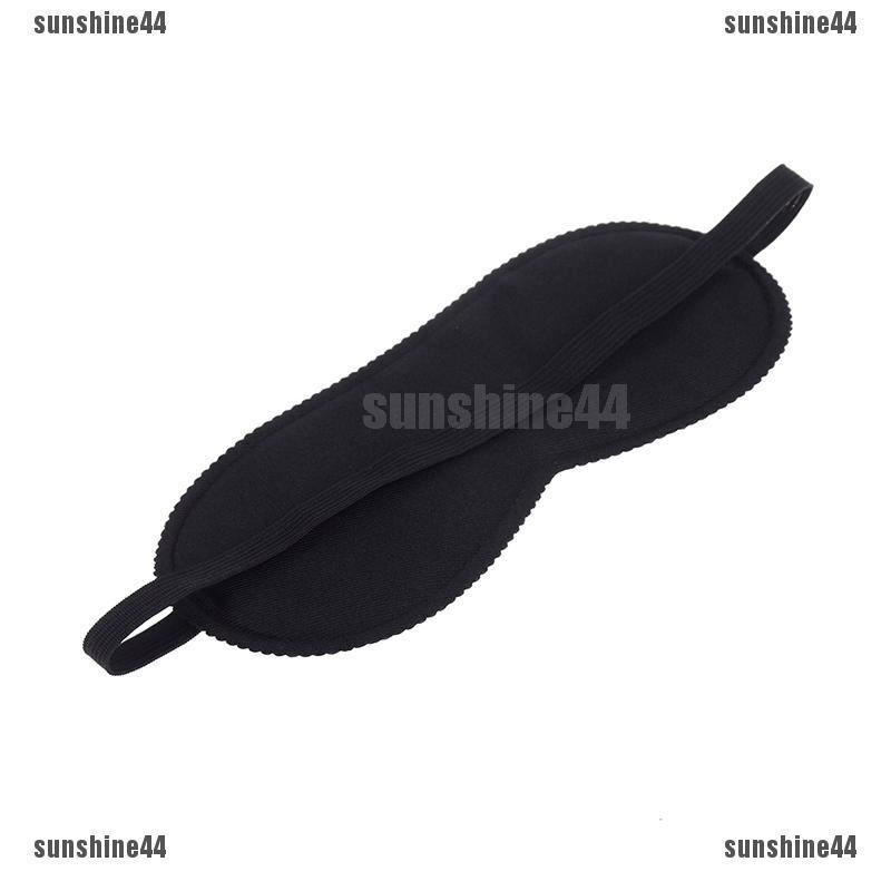 Fashion Black Sleep Eye Mask Filled Sunshade Travel Sleep Relaxation Aid Blinds Ey