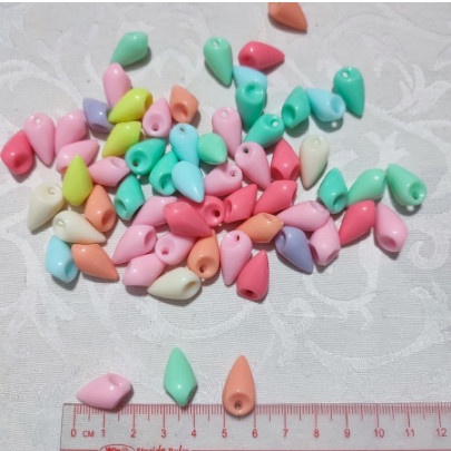 100gr hạt cườm nhựa màu - Nguyên liệu làm vòng tay, handmade