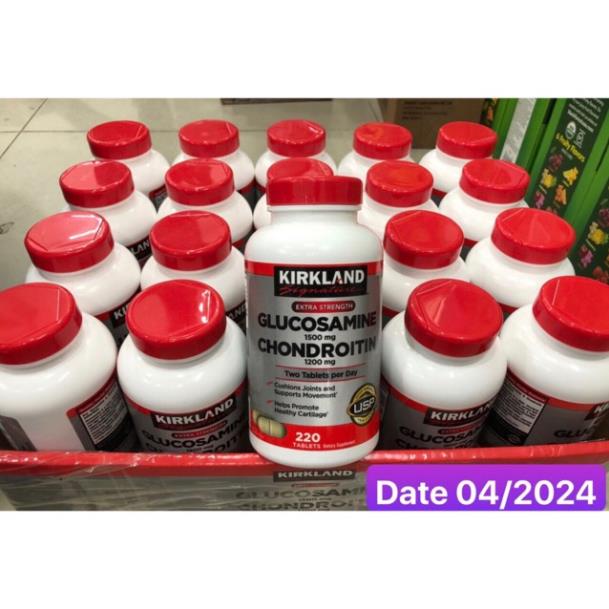 Viên uống bổ xương khớp KIRKLAND Glucosamine 1500mg with Chondrotin 1200mg của Mỹ 220 viên