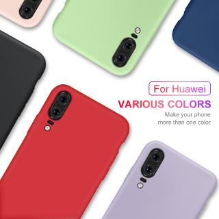 Ốp điện thoại silicon dẻo màu kẹo trơn cho Huawei Nova 2S 3 3I Nova 4 Nova 5T 6 SE 7I