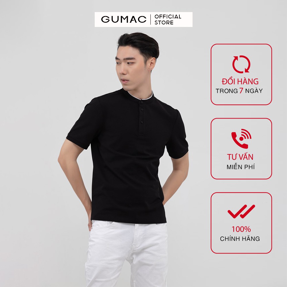 Áo thun polo nam cổ trụ GUMAC đủ màu, đủ size, trẻ trung ATNB1187