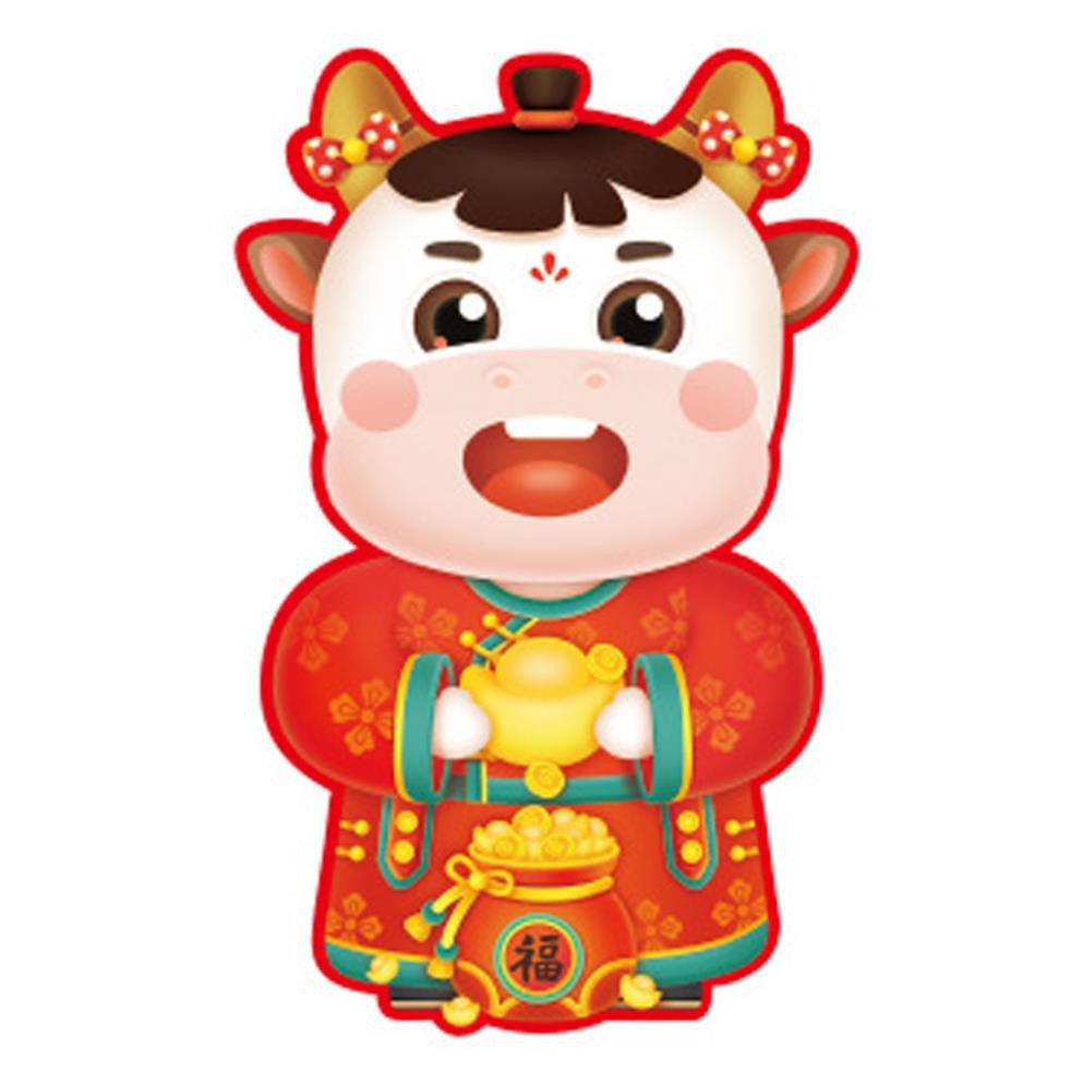 Bao Lì Xì 2021 Tân Sửu Hoạt Hình Chibi Đủ Mẫu Bìa Cứng Chuẩn Loại 1 - LX2
