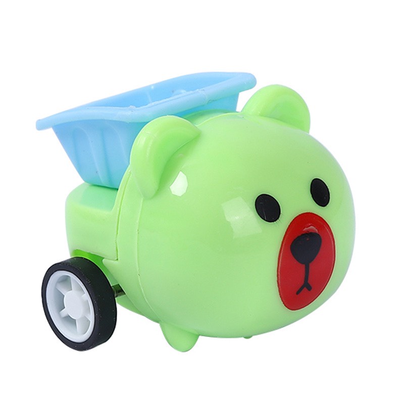 Xe Ô Tô Hình Thú Mini Chạy Cót Lật Đật Mini Dễ Thương Dành Cho Bé