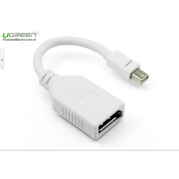 Cáp Chuyển Đổi Ugreen MiniDP Sang DisplayPort Female 10445 (15cm) - Hàng Chính Hãng