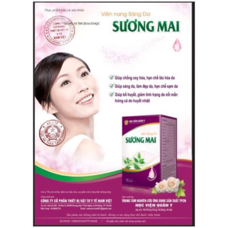 Viên sáng da Sương Mai_Học viện quân y