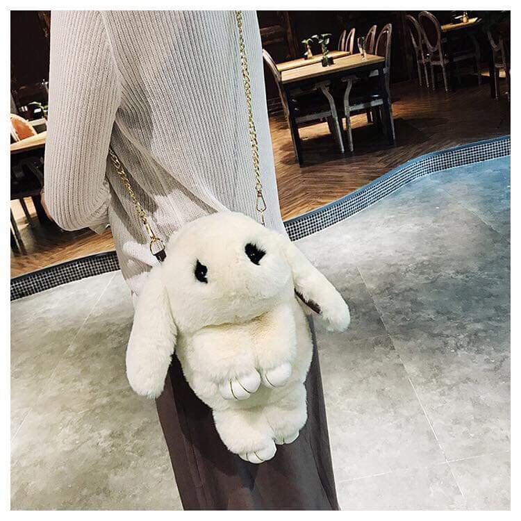 Túi thỏ bông cực dễ thương