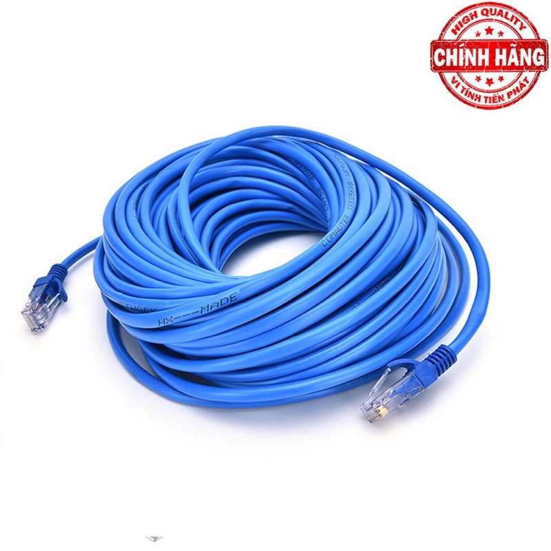 Dây mạng CAT5 bấm sẵn 2 đầu. Chính hãng Anh Ngọc. Lõi đồng to , truyền dẫn tín hiệu tốt
