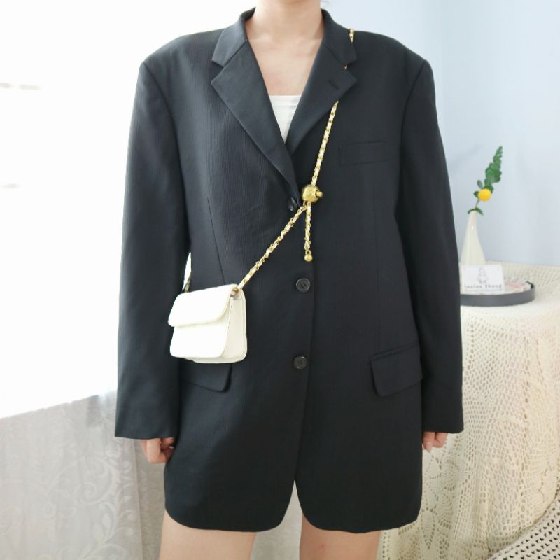 BLAZER MENSWEAR đen sọc gân