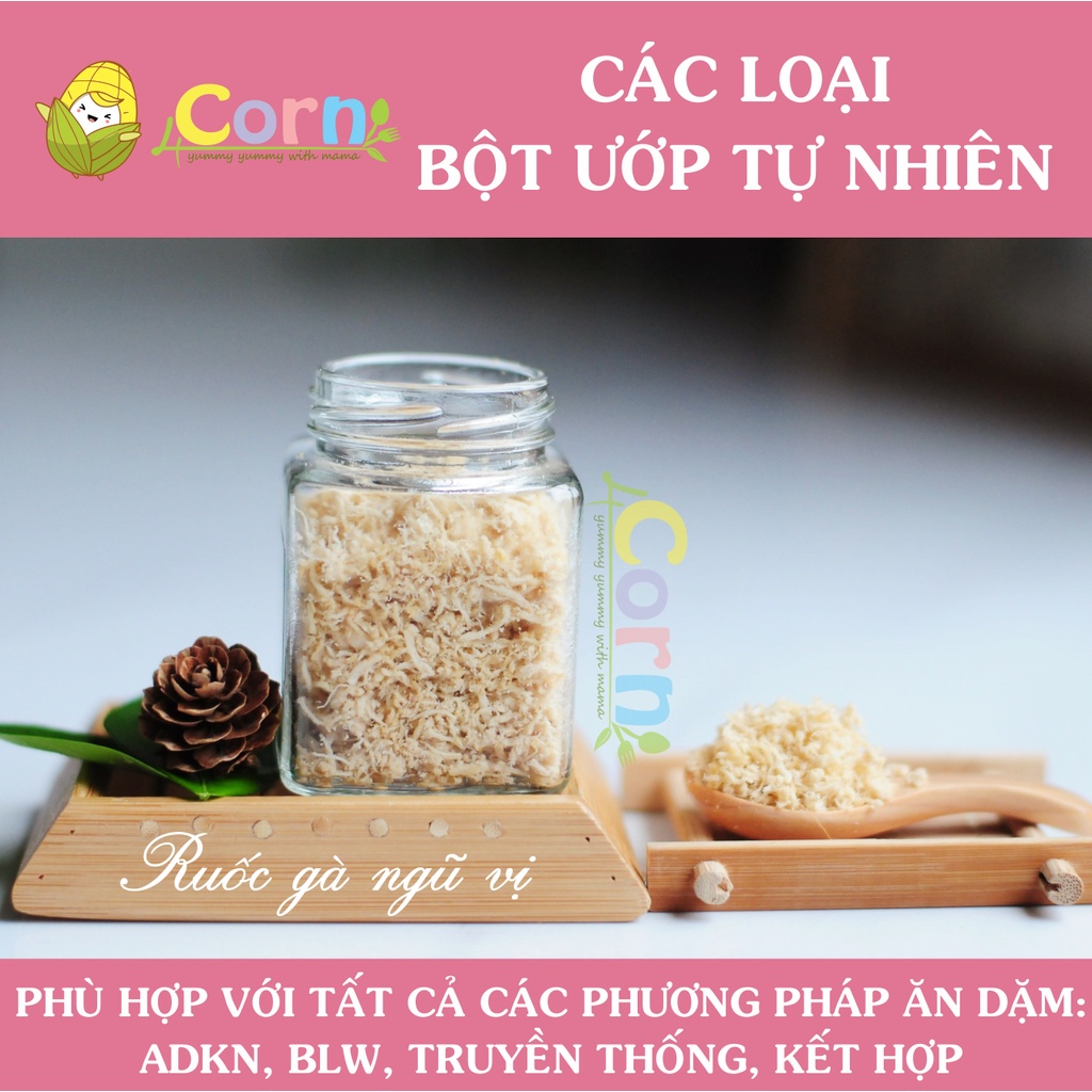 Các loại bột ướp tự nhiên chế biến ăn dặm - Cho bé 7m+ (tỏi, hành tây, gừng, sả, quế,...)