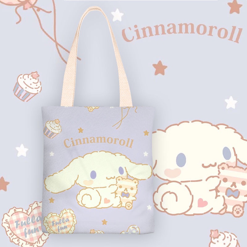Túi vải canvas in hình chú chó đáng yêu