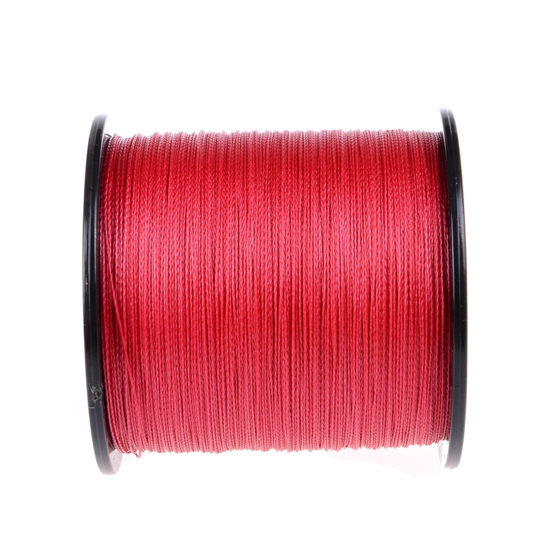 Ashconfish 4 Sợi 100M Cuộn Dây Câu Bện Cá Bằng X4 PE Siêu Bền Siêu Chắc ĐỦ SIZE Màu đỏ đen