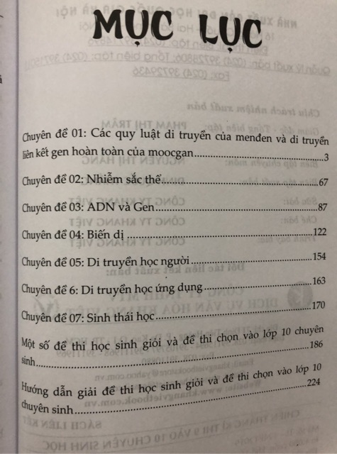 Sách - Chiến thắng kì thi 9 vào 10 chuyên Sinh học