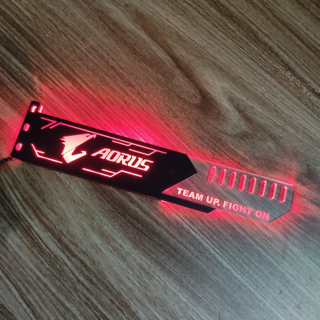 Đỡ chống xệ card màn hình VGA logo Aorus Led RGB đồng bộ Hub Coolmoon Controller | WebRaoVat - webraovat.net.vn