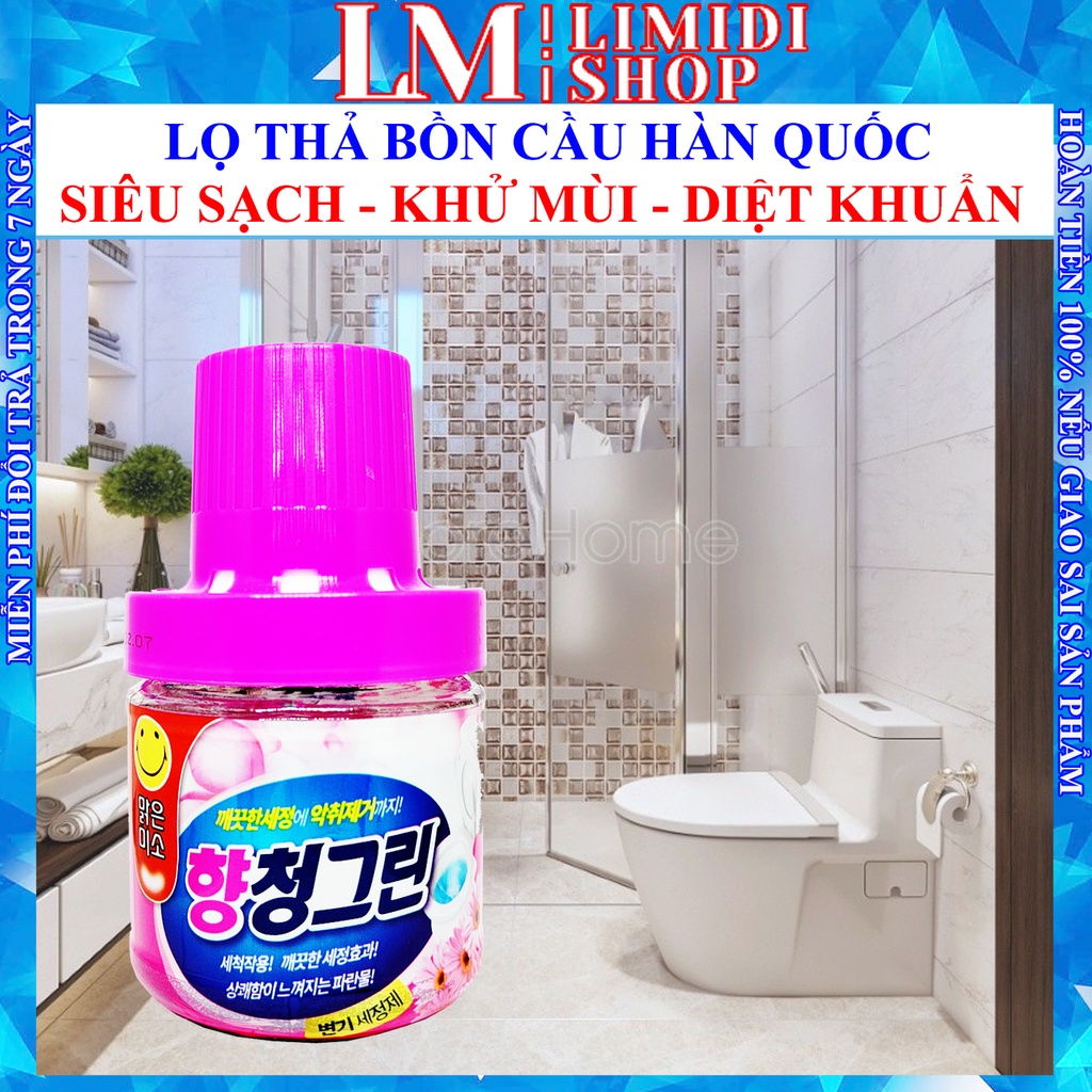 [COMBO 2] Lọ Thả Bồn Cầu - Thả Bồn Cầu Hàn Quốc- Tẩy Toilet - Khử Mùi Toilet - Diệt Khuẩn, Sạch Bệ Xí, Thơm Tho - LIMIDI