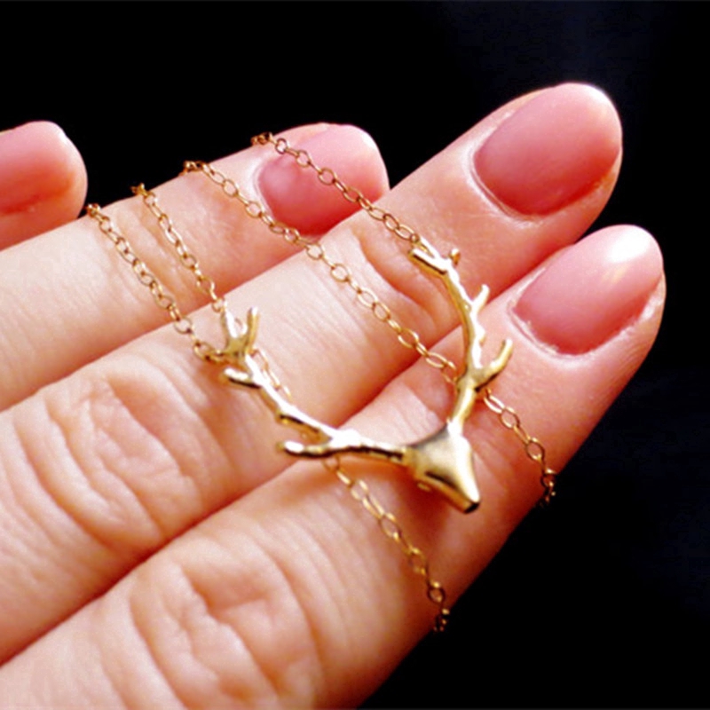 Dây chuyền sừng hươu nhỏ đơn giản thanh lịch