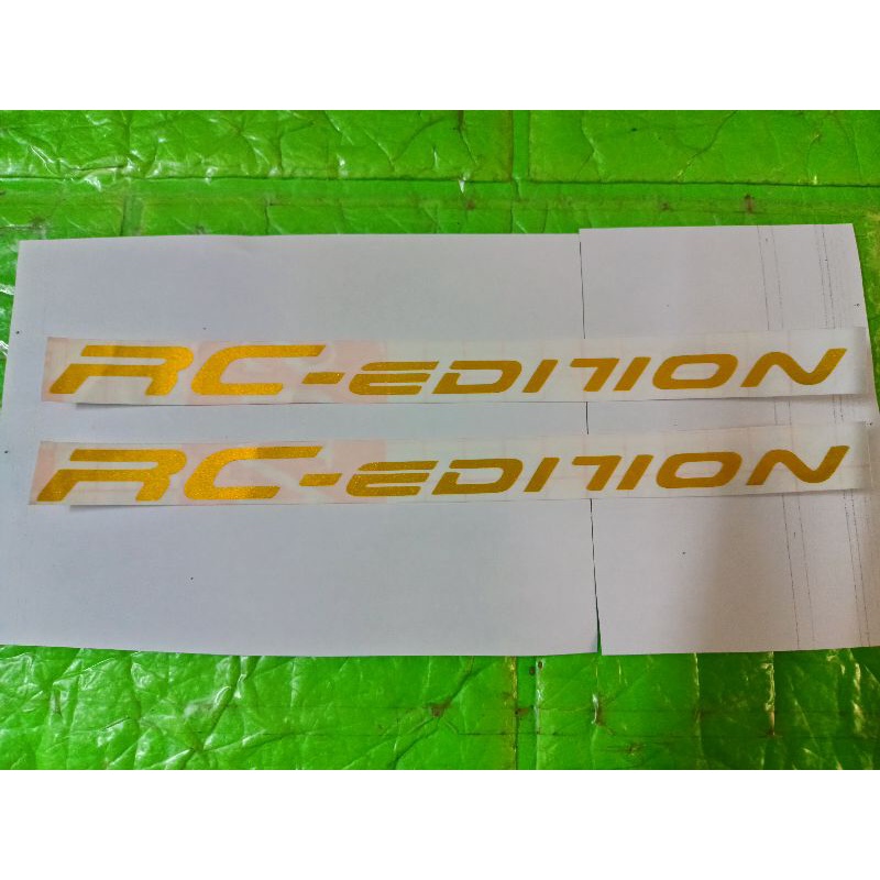 Bộ tem dán phuộc RC màu vàng 24k