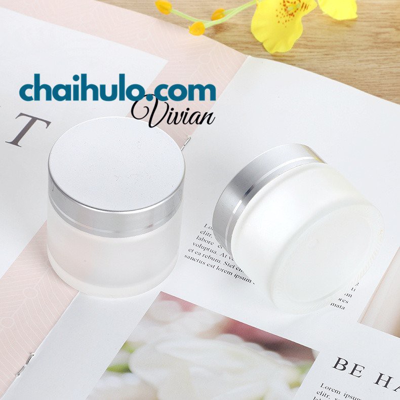 15g / 20g - Hũ kem mờ  - hũ chiết mỹ phẩm, hũ thủy tinh thân mờ chất lượng cao dày đẹp - HÀNG CÓ SẴN