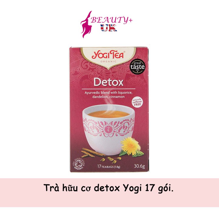 Trà hữu cơ detox Yogi 17 gói