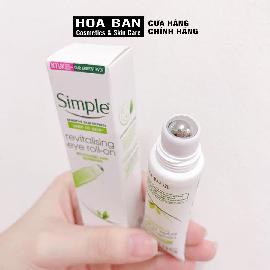 Lăn Dưỡng Mắt Simple Revitalising Eye Roll-On 15ml