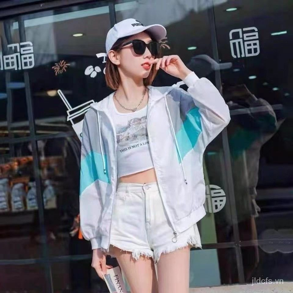 Áo Khoác Bóng Chày Dáng Rộng Có Mũ Trùm Chống Nắng Phong Cách Hàn Quốc Thời Trang Xuân Hè Cho Nữ Sinh | BigBuy360 - bigbuy360.vn