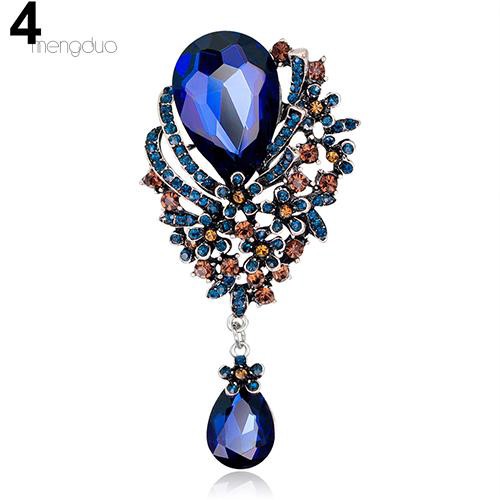 Ghim Cài Áo Hình Hoa Đính Đá Nhân Tạo Thời Trang Cho Nữ