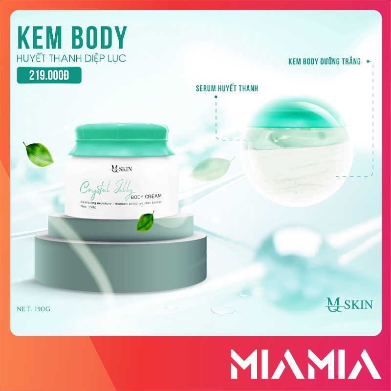 Kem Body Huyết Thanh Diệp Lục Chính Hãng Mỹ Phẩm Mq Skin - 8936117150609