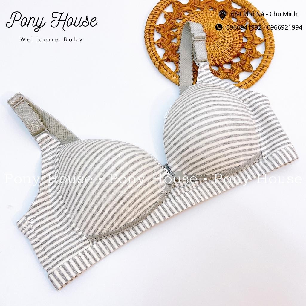 Áo Lót Bầu Và Cho Con Bú Cotton Siêu Mềm - Áo Ngực Có Cúc Mở Cho Bé Bú Không Gọng Nâng Ngực Size 38-40-42
