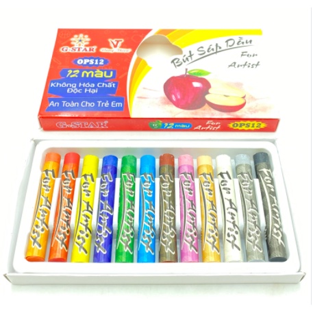 Bút Sáp Dầu OPS 12/16/24 Màu Gstar