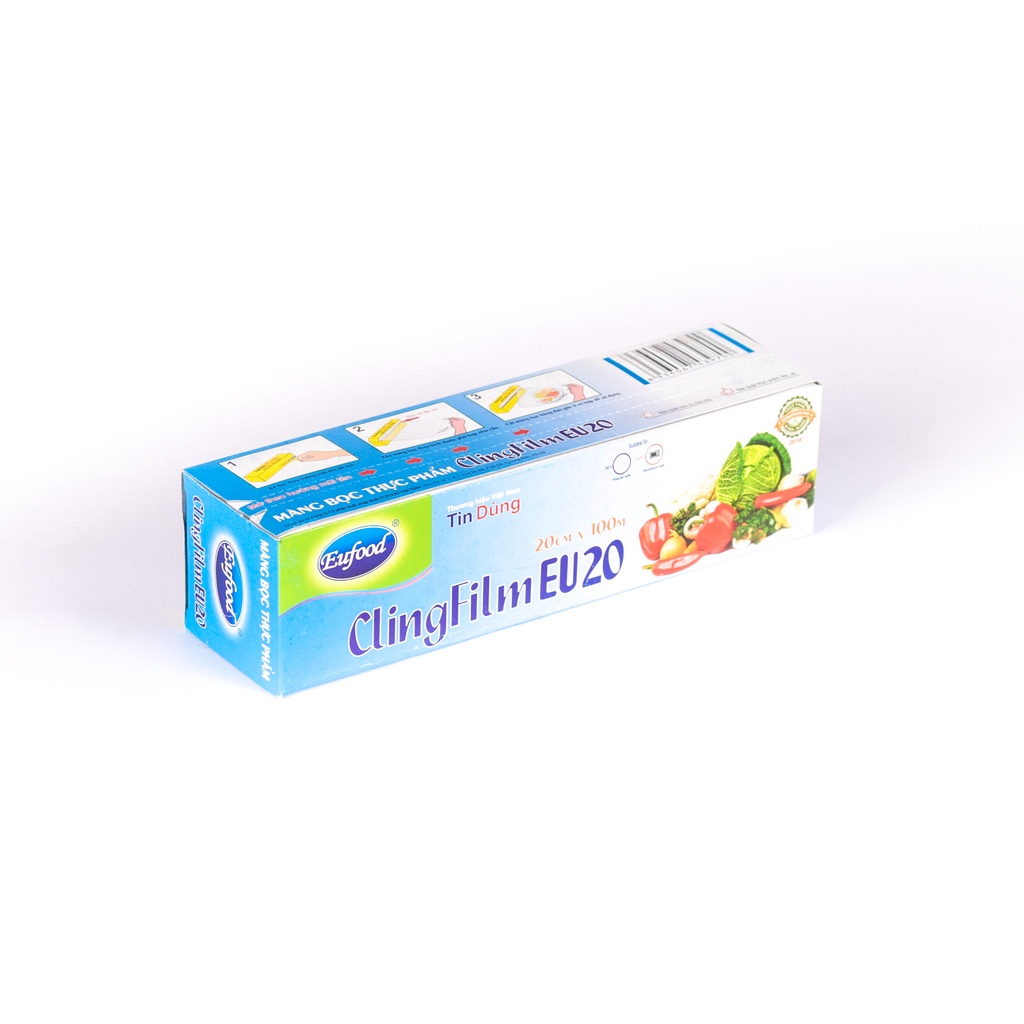 Màng Bọc Cling flim 20cm x 100m PVC Không Chứa Chất DEHA - EUFOOD Việt Nam - Nhập Khẩu Chính Hãng