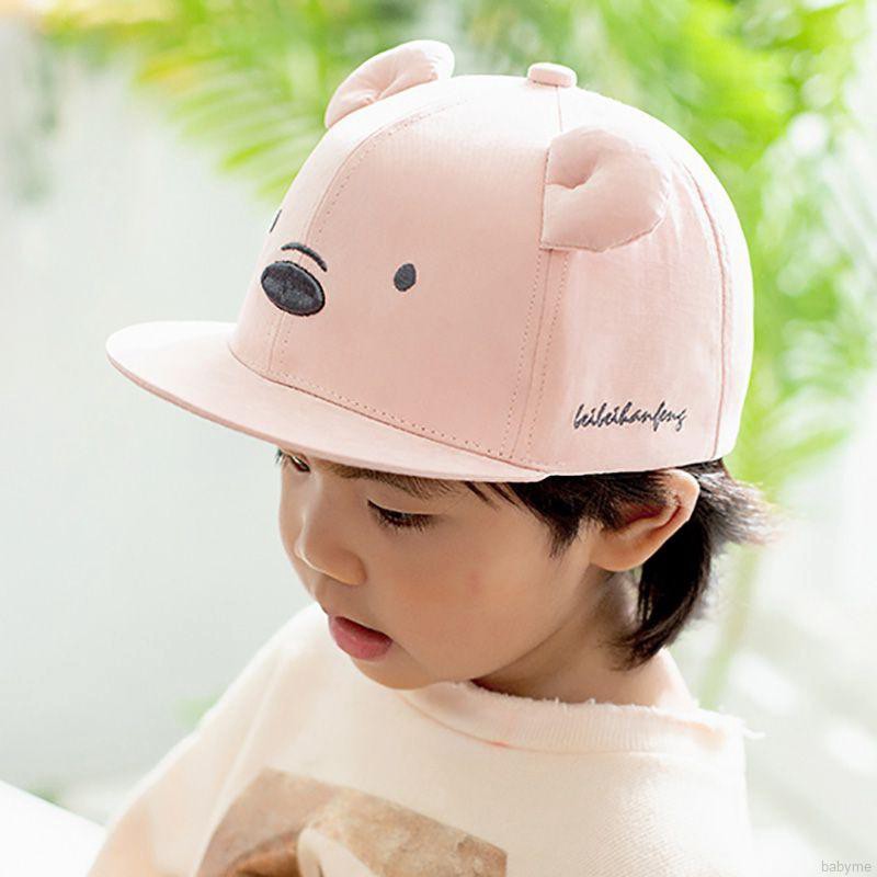 Mũ lưỡi trai thêu họa tiết động vật cho bé