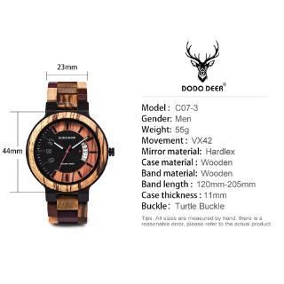 Đồng Hồ Quartz Dây Gỗ Dododo Deer C 07