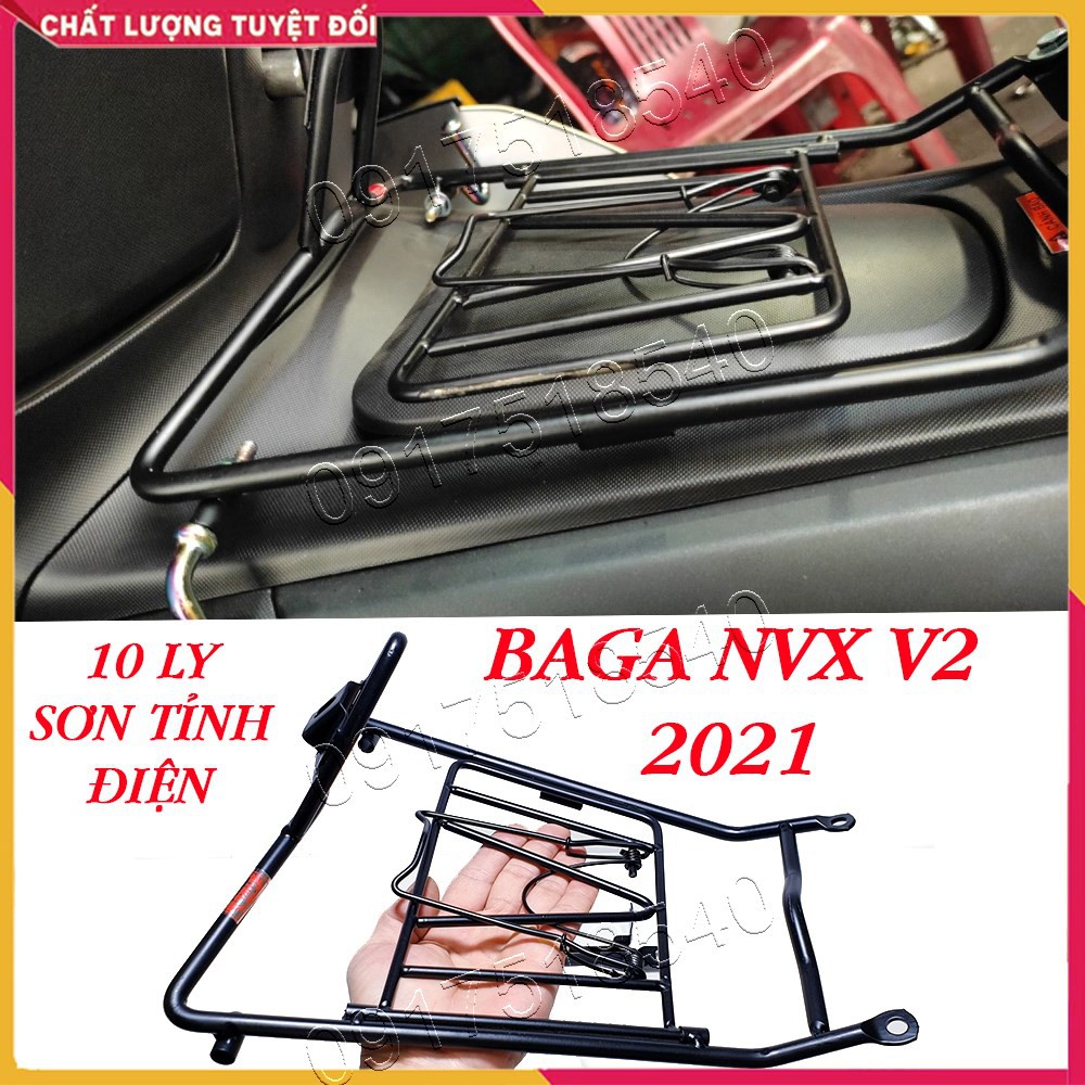 Baga NVX V2 2021 đen sơn tĩnh điện 10 ly
