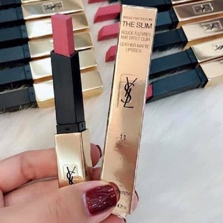 SON YSL ROUGE PUR COUTURE THE SLIM MATTE 11 AMBIGUOUS BEIGE MÀU CAM ĐẤT